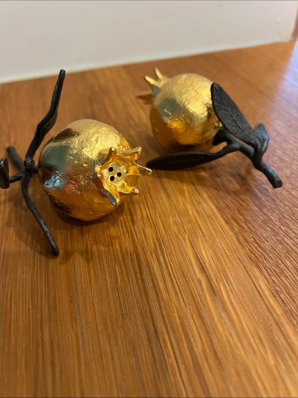 Michael Aram Gold Pomegranate Salt & Pepper Shakers - Picture 2 of 6